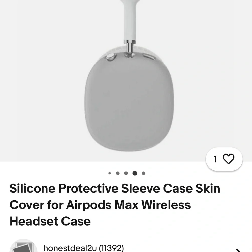 Silicone Protective Sleeve for AirPods Max - Gray
